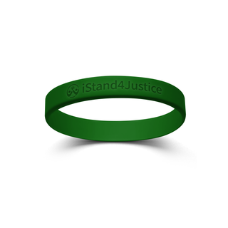 Buy green-debossed Justice iStandBand™