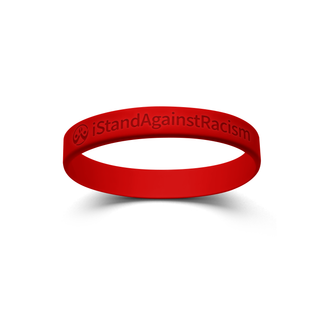 Buy red-debossed Anti-Racism iStandBand™