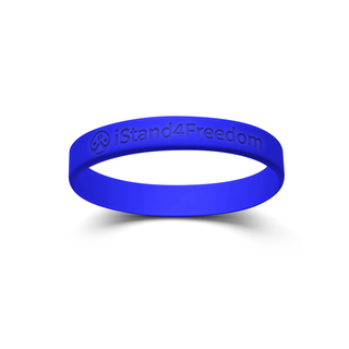 Buy blue-debossed Freedom iStandBand™