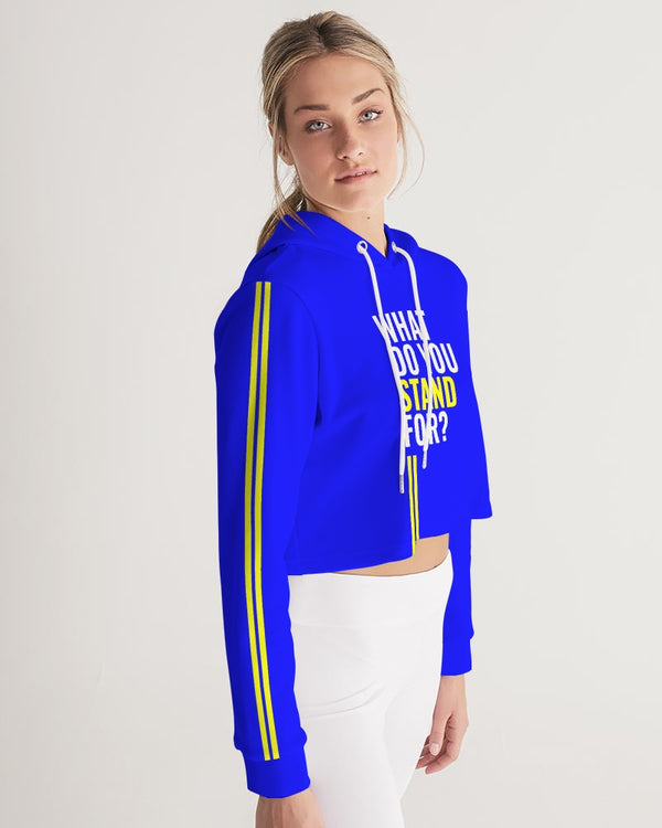 WDYSF S.F.S.Blue Cropped Hoodie