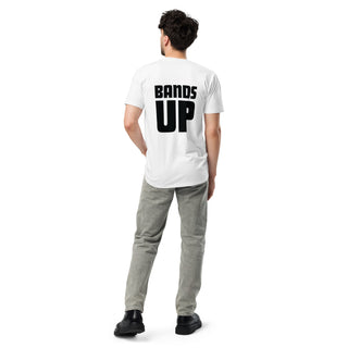 Buy white BANDS UP Unisex premium t-shirt