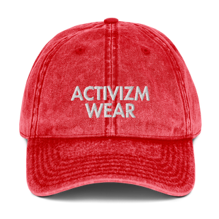 Buy red Activizm Wear Vintage Cotton Twill Cap