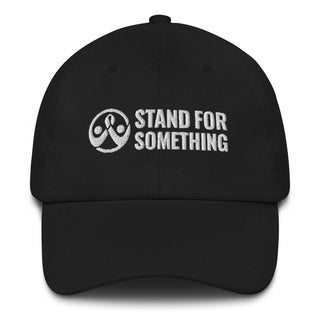 Buy black Stand for Something Dad Hat