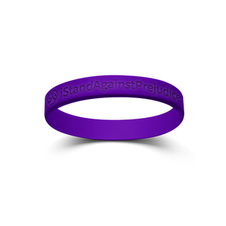 Buy purple-debossed Anti-Prejudice iStandBand™